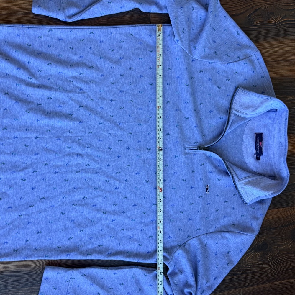 Vineyard Vines Blue Patterned Pullover Large - image 7